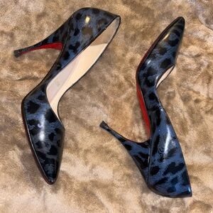 Stylish Black Leopard Print Heels